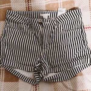 Navy blue striped shorts!